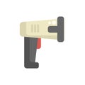 Handheld barcode scanner scanning bar code icon