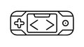 Handheld Gaming Console with Code Display Vector Icon, vector design Generative AI Royalty Free Stock Photo