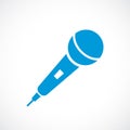 Microphone vector icon Royalty Free Stock Photo