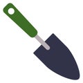 Handheld shovel icon. Color spade gardening tool