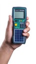 Handheld solar power meter for environmental use Royalty Free Stock Photo