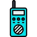 Handheld transceiver icon, Protest related vector