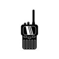 Handheld transceiver icon, vector illustration design template