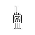 Handheld transceiver icon, vector illustration design template