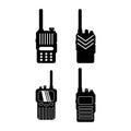 Handheld transceiver icon, vector illustration design template