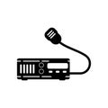 Handheld transceiver icon, vector illustration design template