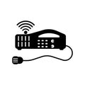 Handheld transceiver icon, vector illustration design template