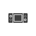 Handheld video game console vector icon Royalty Free Stock Photo