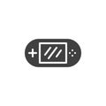 Handheld video game console vector icon Royalty Free Stock Photo