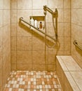 Handicap Accessible Shower Royalty Free Stock Photo