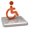 Handicap icon Royalty Free Stock Photo