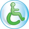 Handicap icon Royalty Free Stock Photo