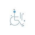 Handicap icon design vector Royalty Free Stock Photo