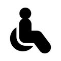 Handicap Icon Vector Symbol Design Illustration Royalty Free Stock Photo