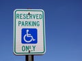 Handicap Parking Sign Royalty Free Stock Photo