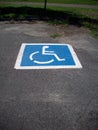 Handicap Parking Space Royalty Free Stock Photo