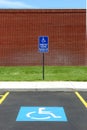 Handicap parking van acccessible