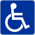 Handicap / disabled person Royalty Free Stock Photo