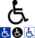 Handicap / disabled person Royalty Free Stock Photo