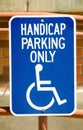 Handicap sign