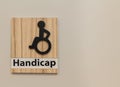 HANDICAP SIGN Royalty Free Stock Photo