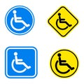 Handicap symbol Royalty Free Stock Photo