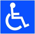 Handicap symbol Royalty Free Stock Photo