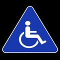 Handicap Symbol Royalty Free Stock Photo