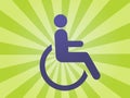 Handicap symbol Royalty Free Stock Photo