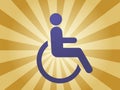 Handicap symbol Royalty Free Stock Photo