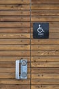 Handicap toilet sign