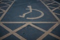 Handicapped disabled icon sign . Royalty Free Stock Photo