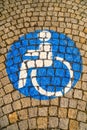 Handicapped - disabled parking sign Royalty Free Stock Photo