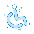 Handicapped icon design vector Royalty Free Stock Photo