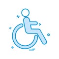 Handicapped icon design vector Royalty Free Stock Photo