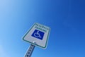 Handicapped Parking Royalty Free Stock Photo