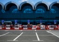 Handicapped Parking Area - Bucharest Henri Coanda International Airport, Otopeni, Romania Royalty Free Stock Photo