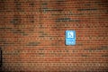 Handicapped Parking Sign Royalty Free Stock Photo