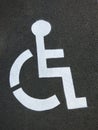 Handicapped Parking Space Logo Royalty Free Stock Photo