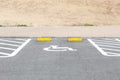 Handicapped Parking Spaces Royalty Free Stock Photo