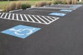 Handicapped Parking Spaces Royalty Free Stock Photo