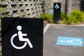 Handicapped parking spot Royalty Free Stock Photo