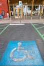 Handicapped parking spot - transportation infrastructure road ma