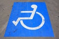 Handicapped parking spot - transportation infrastructure road ma