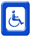 Handicapped sign Royalty Free Stock Photo