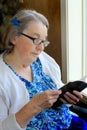 Old Woman Reading Bible Royalty Free Stock Photo