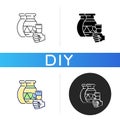 Handicraft black glyph icon