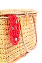 Handicraft chest and Red coral necklace Royalty Free Stock Photo
