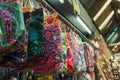 Handicraft elephants weave handbag selling at the market in Bangkok Royalty Free Stock Photo