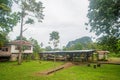 Handicraft market place at Penan nomadic indigenous people Resettlement Area. Sarawak.Gunung Mulu national Park